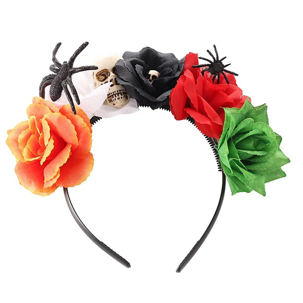 

Floralflower Roseheadband Dead Day Hair Batthe Band Headbands Cosplay Mexican Bands Costumeparty Decoration Banner Flag Garland