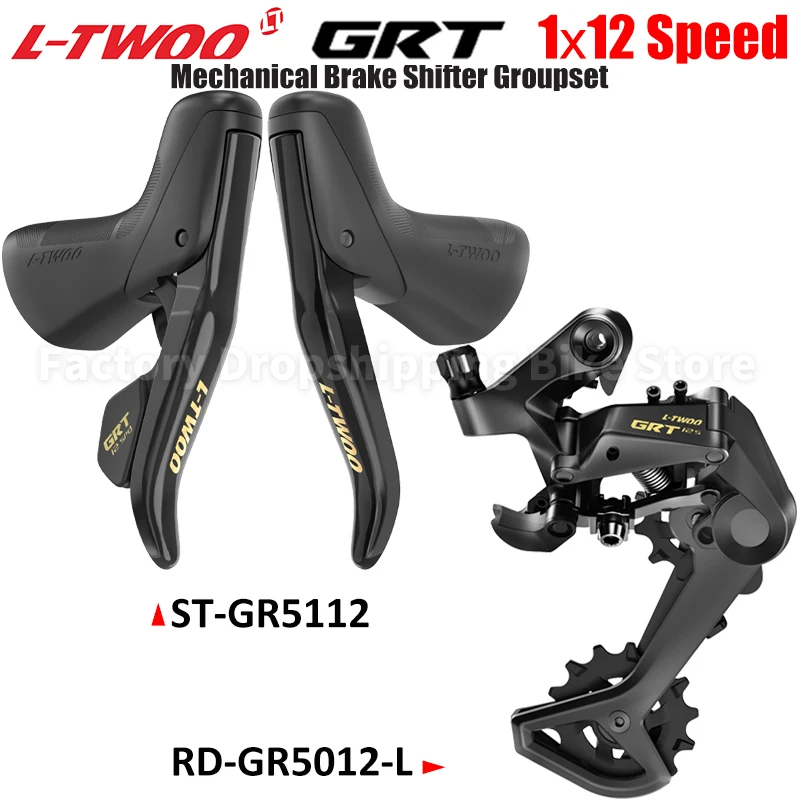 Фото LTWOO GRT 1x12 Speed Gravel Комплекты переключателей для шоссейного велосипеда Механический тормоз без демпфирования Задний переключатель BANBOK 50T Кассета №2