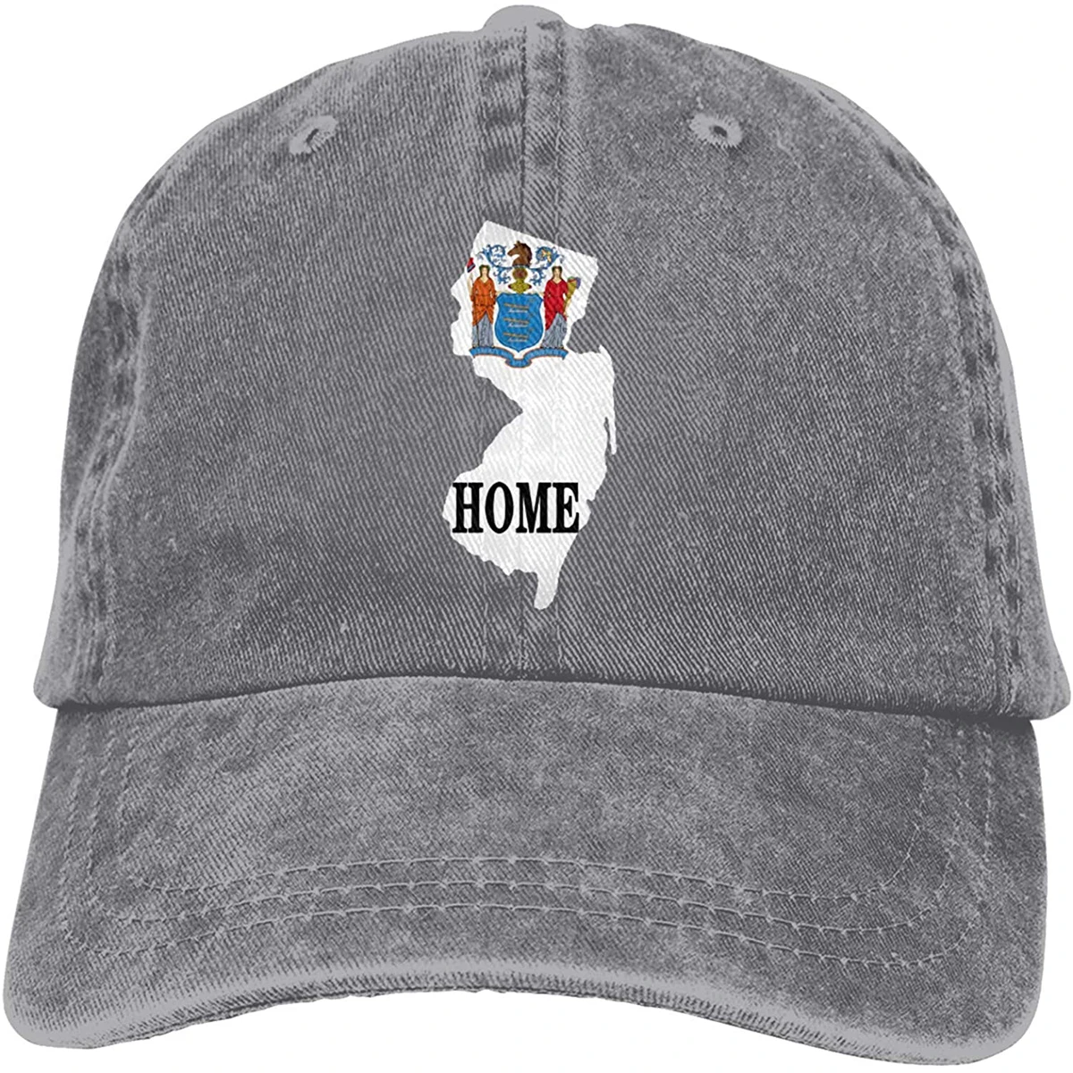 

Hats For Women New Jersey Is My Home Sports Denim Cap Adjustable Unisex Plain Baseball Cowboy Hat