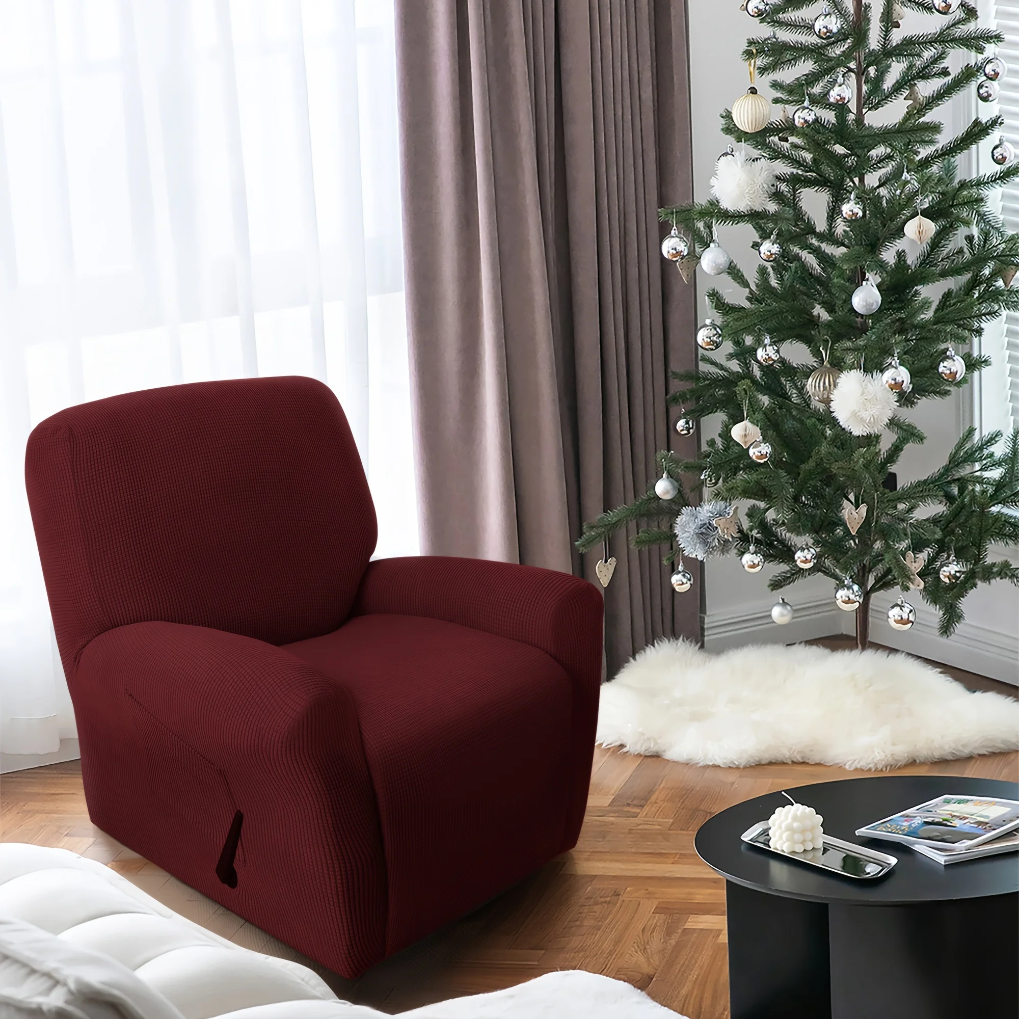 

1 шт. чехлы для кресла с откидывающейся спинкой, нескользящий мягкий цельнокроеный эластичный чехол для кресла с откидывающейся спинкой, защитный чехол для мебели