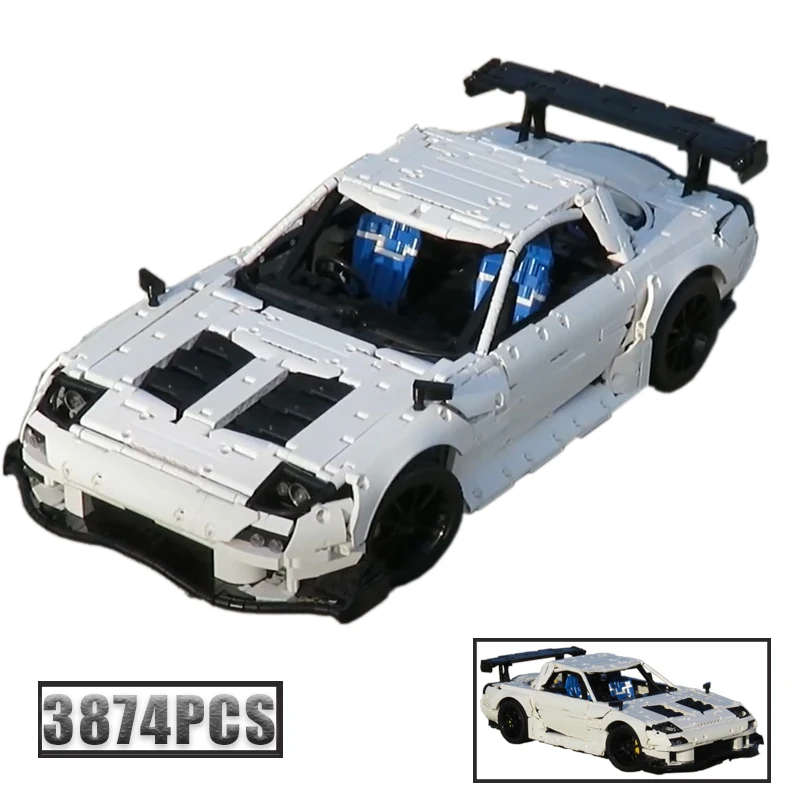 

NEW RX-7 MOC-46448 3874PCS supercar model buiding kit block self-locking bricks birthday Christmas gift