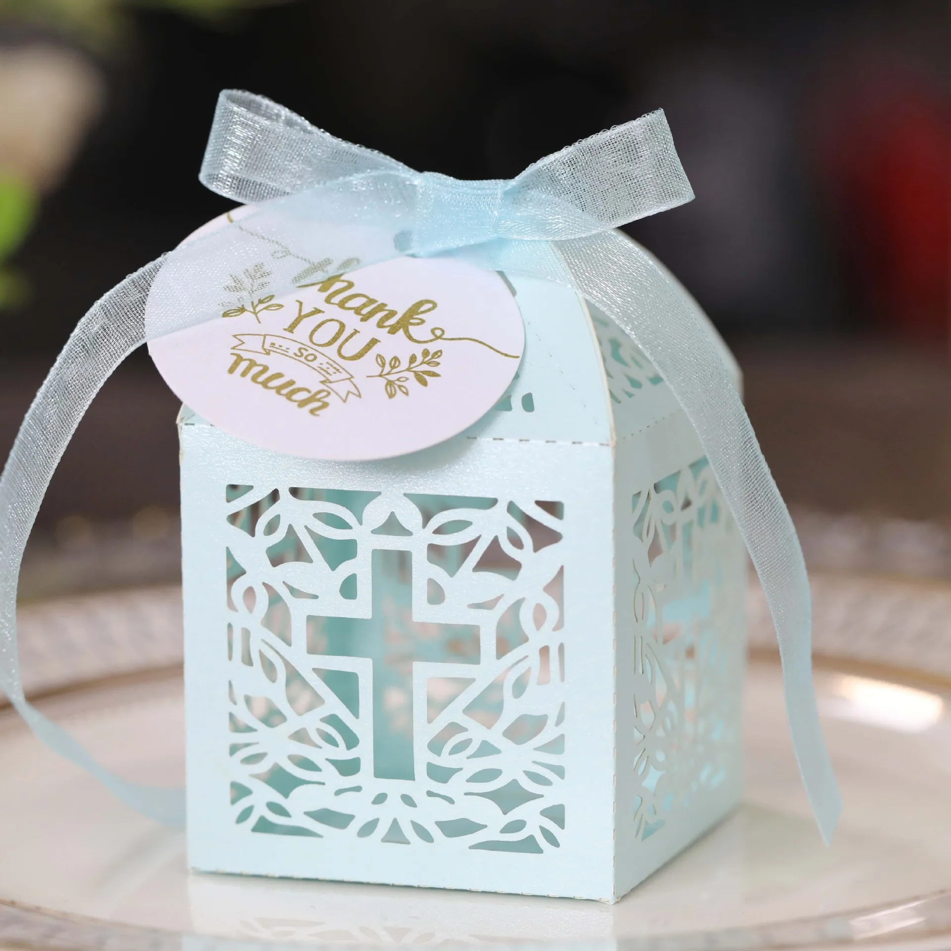 50 Упаковок Свадебных Коробок Белые Бумажные Коробки Для Ювелирных Изделий С