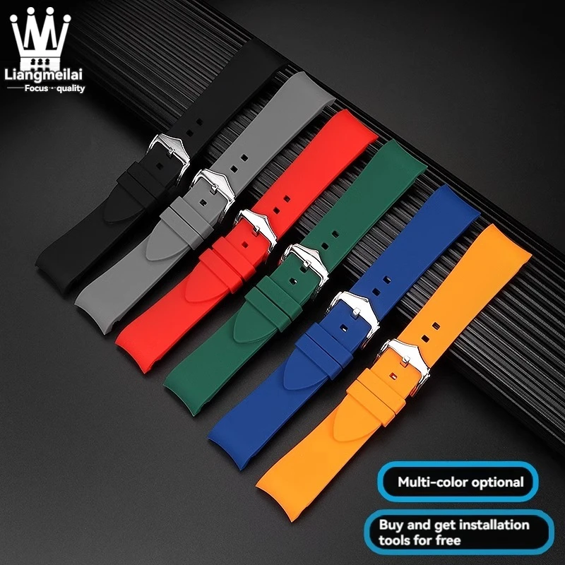 Ремешок силиконовый для наручных часов IWC Pilot Series IW377714 IW388103 Little Prince 20 мм 21 22