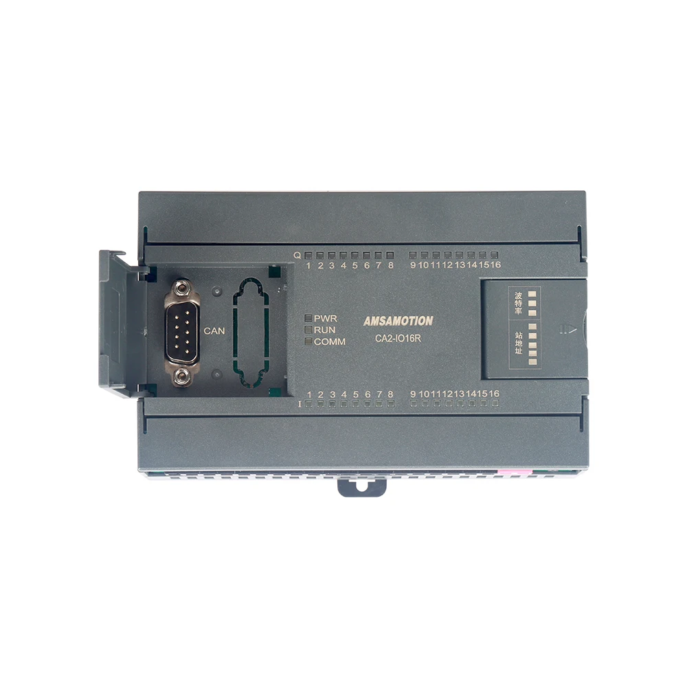 AMSAMOTION CANopen Bus Remote Distributed IO Module Industrial  Analog RS485 for Schneider Delta Xinje PLC Controller images - 6