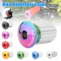 1 pair mountain road bike handlebar end plugs aluminum alloy handle bar end cap mtb bike grip cover bicycle accessories