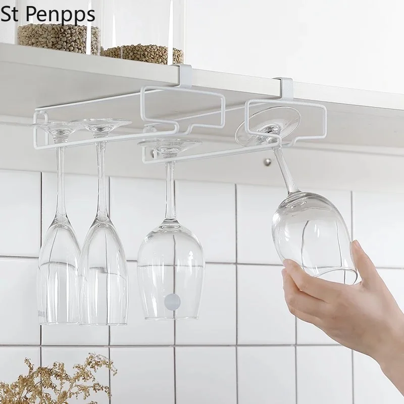 Stemware перевернутая Полка Для Хранения Винных Бокалов подвесная железная стойка