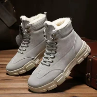 winter boots for men 2021 fashion basic boots sneakers high top shoes outdoor walking snow shoes trend men desert boots