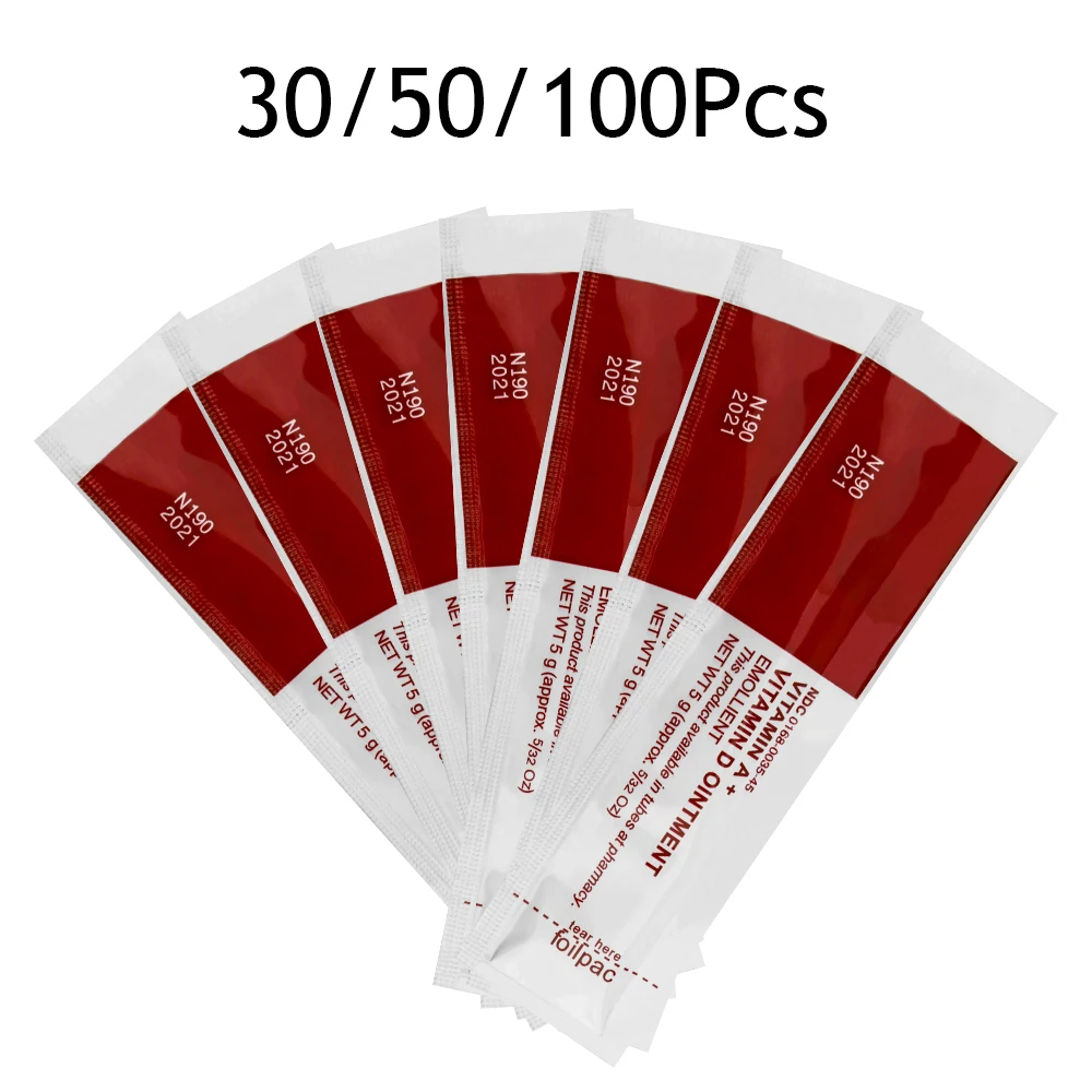 

Phoenixy 100Pcs/lot Anti Scar Tattoo Aftercare Cream Care Lotion Vitamin Ointment for Body Art Permanent Makeup Tattoo Supplies