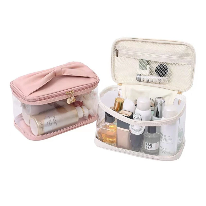 

Cosmetic Bag Women Portable Travel Wash Bag Female Bath Waterproof Makeup Storage Beauty Pouch Large Capacity Makeup Organizer