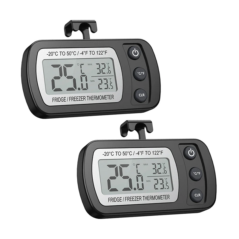 

-20-50 цифровой термометр, точный бытовой электронный термометр с регулируемой подставкой, термометр для холодильника, мини-термометр с ЖК-дисплеем