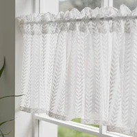 yaapeet short curtain for kitchen door half cortinas european country style leaf lace fabric white soft rideau room decorating