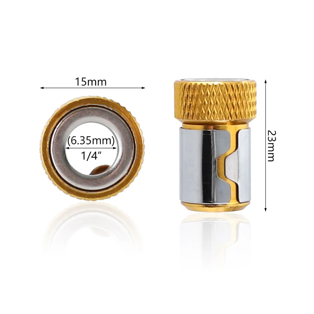 

NEW Screwdriver Drill Bit Magnetic Ring Magnetic Adjustable 6.35mm Shank Anti-Corrosion Drill Bit Magnet Powerful Ring
