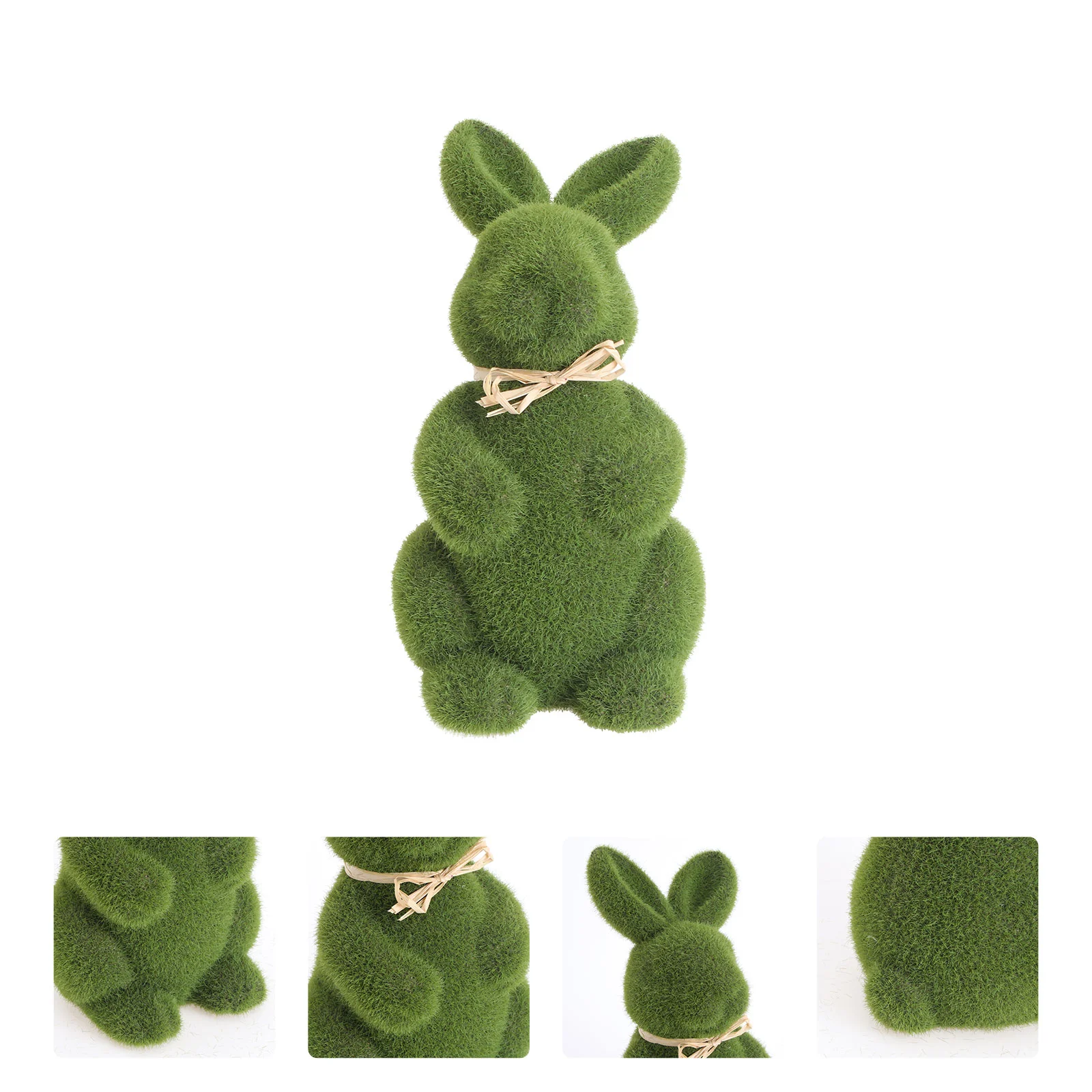 

Rabbiteaster Bunny Decorations Decoration Figurines Ornament Ornaments Artificial Faux Flocked Decor Table Holidaycenterpieces