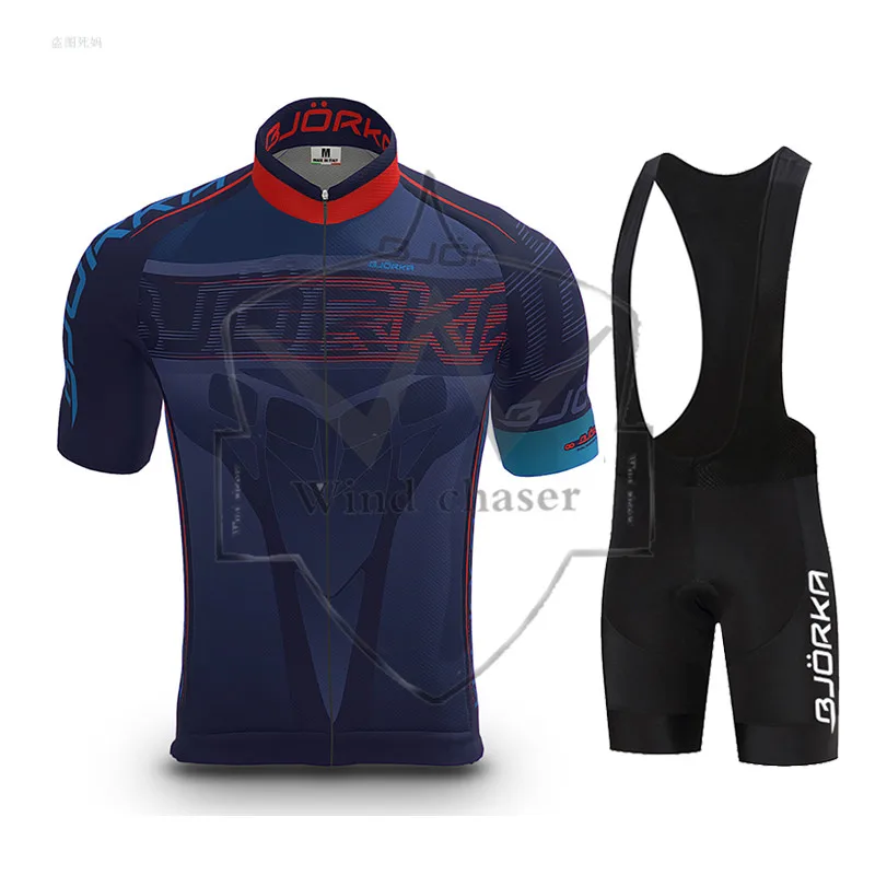 

2023 BJORKA Summer Men Breathable Short Sleeve Cycling Jersey Kit MTB Ropa Ciclismo Bicycle Bike Clothing Bib Shorts Bike Jersey