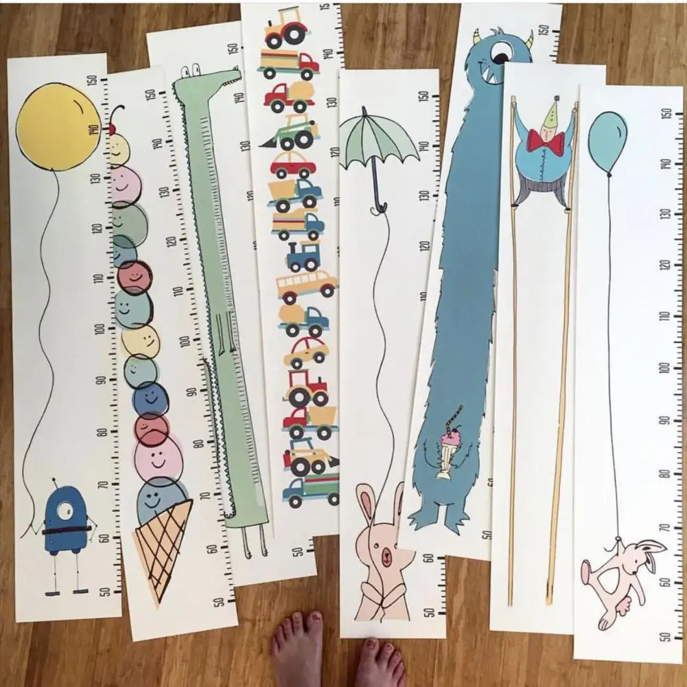 

Lovely Oil Painting Style Hanging Ruler Baby Height Chart Cute Eco-friendly