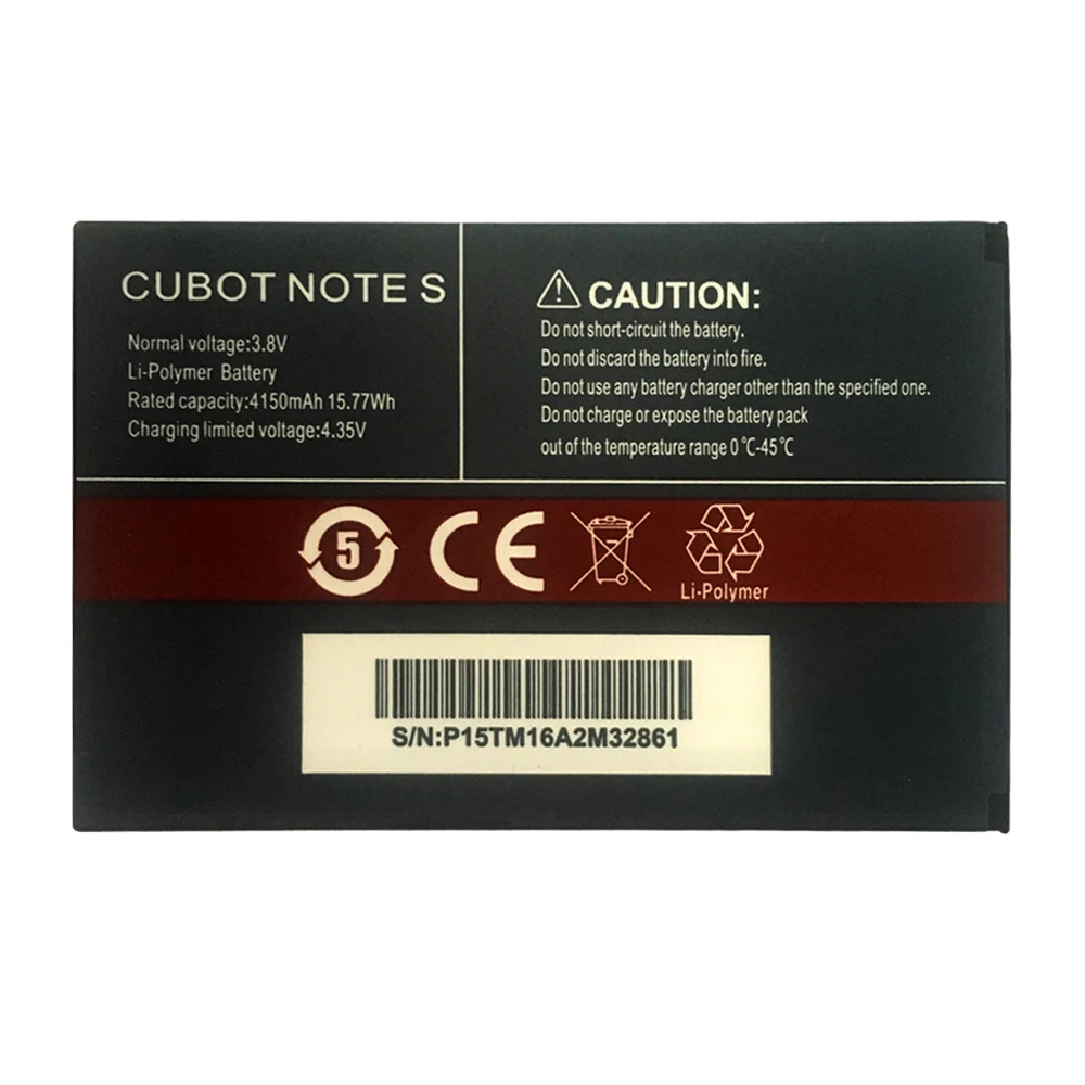 100 new original cubot note s battery 4150mah replacement backup battery for cubot note s cell phone free global shipping