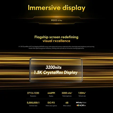 Смартфон Poco X7 Pro 8/256ГБ, 12/512ГБ - глобальная версия — изображение товара