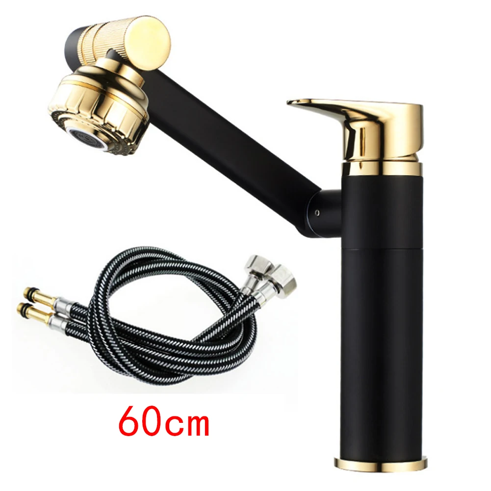 

Hose Faucet 360 Degree Free Rotation Black Black Gold Brass Hot/Cold Shower/Pulse Silver Quality Is Guaranteed