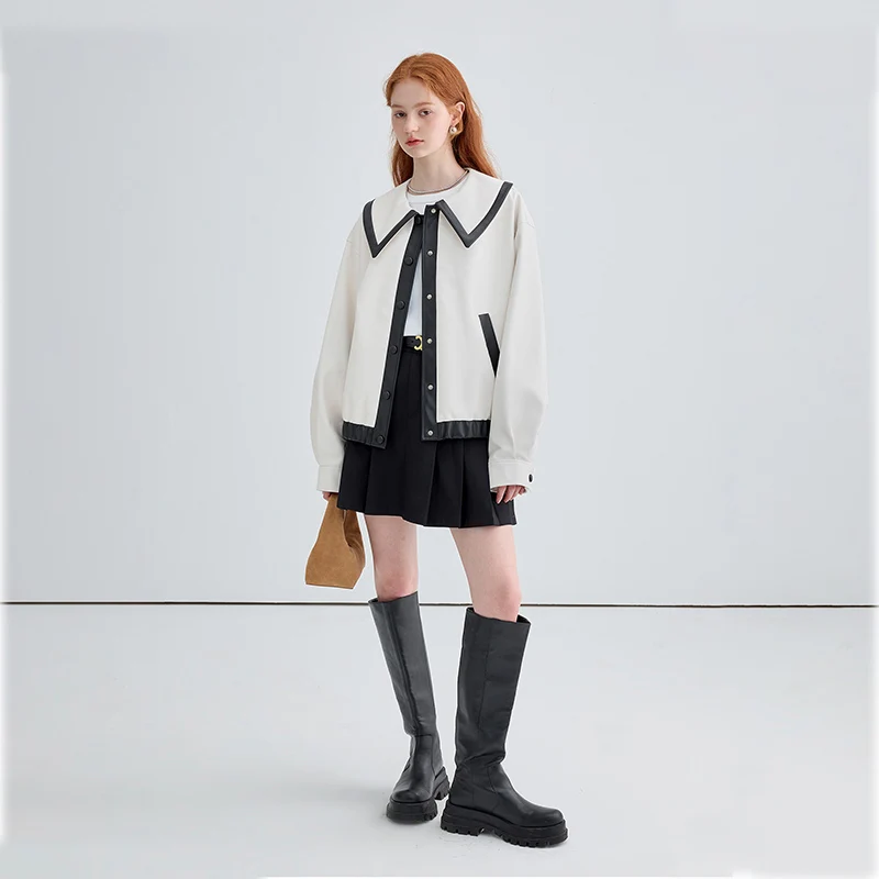 

Женские куртки, повседневная бейсбольная куртка в стиле ретро, женские толстовки для колледжа и офиса, новая модная весенне-осенняя толстов...