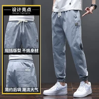 2022 summer new thin jeans mens wholesale mens feet loose nine casual fashion brand mens pants