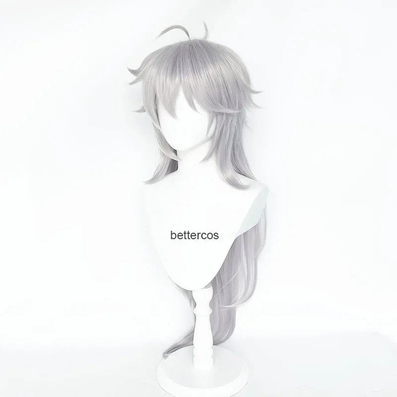 Ударопрочный парик Длинные серебристо-серые парики leize для косплея на Хэллоуин