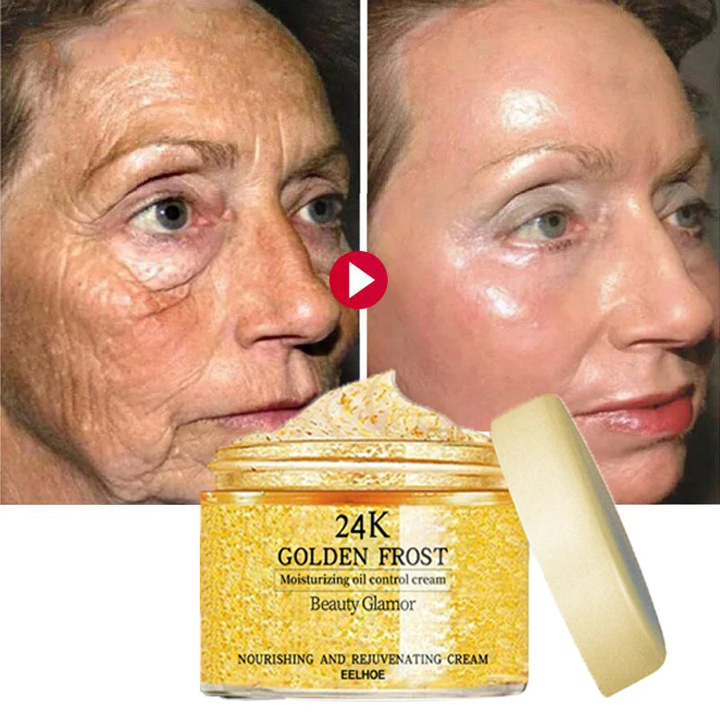 

24K Gold Remove Wrinkle Cream Firming Anti Aging Lifting Face Cream Fade Fine Line Wrinkles Whitening Brighten Facial Skin Care