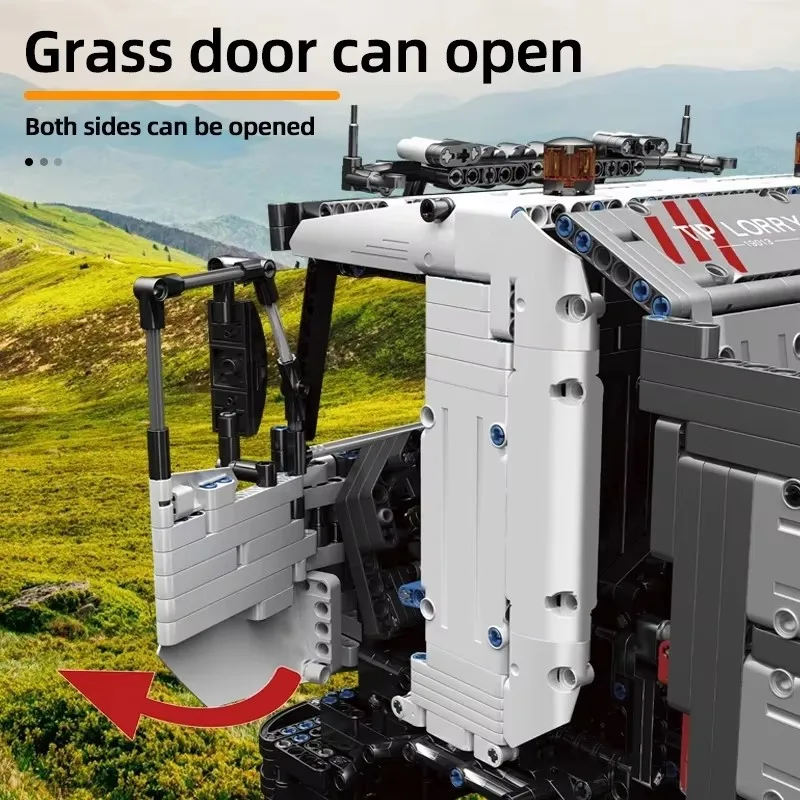 Грузовик-самосвал детский с мотором приложением и дистанционным управлением