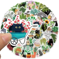 103050pcs cartoon cats and plants cute stickers for kids toys luggage laptop ipad skateboard guitar phone stickers wholesale