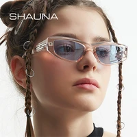 shauna retro cat eye sunglasses women clear ocean lens shades uv400 men fashion brand designer square men trending sun glasses