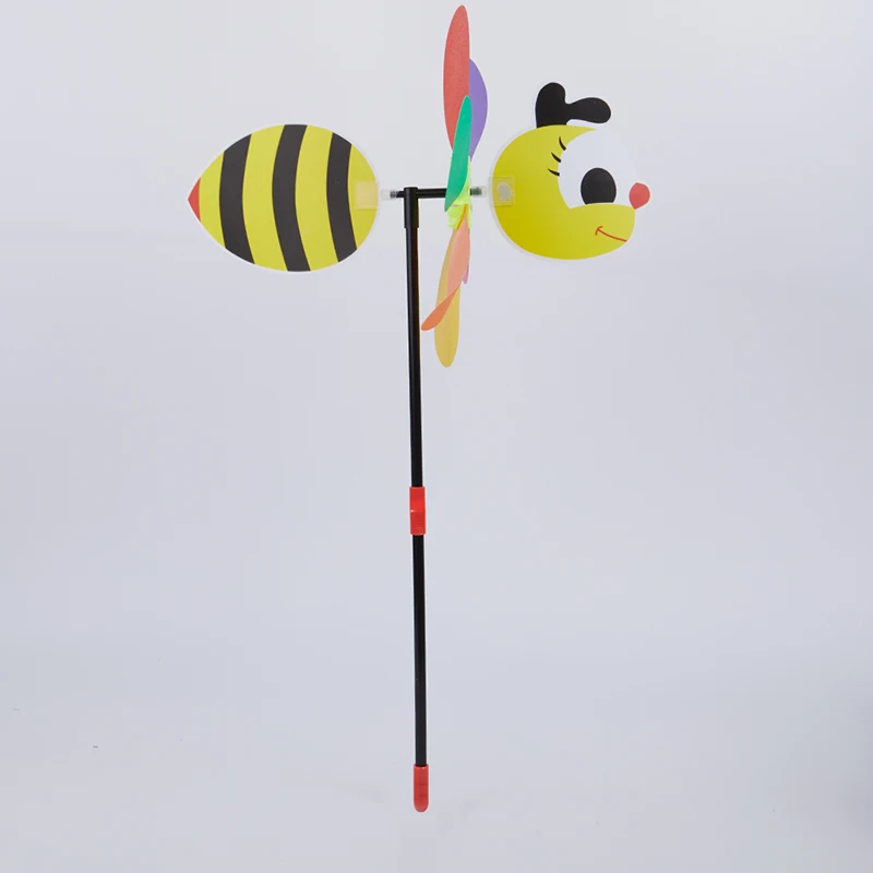 

1PCS New Sale 3D Large Animal Bee Windmill Wind Spinner Merry-Go-Round Yard Garden Decor
