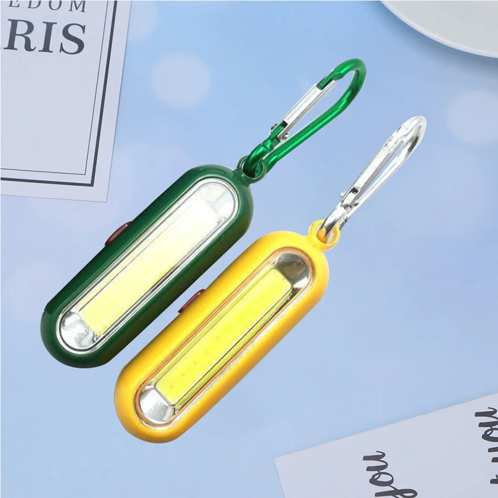 

Фонарик-брелок, компактный карманный уличный фонарик для бега, кемпинга, без зеленого цвета, 2 шт.