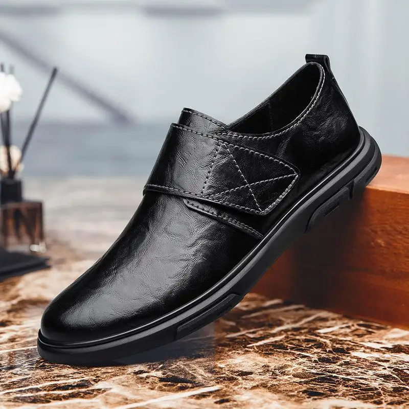 

Men's Shoes Spring and Autumn Genuine Leather Men's Business Formal Suit Leather Shoes British Style Groom Wedding Shoes Men's P