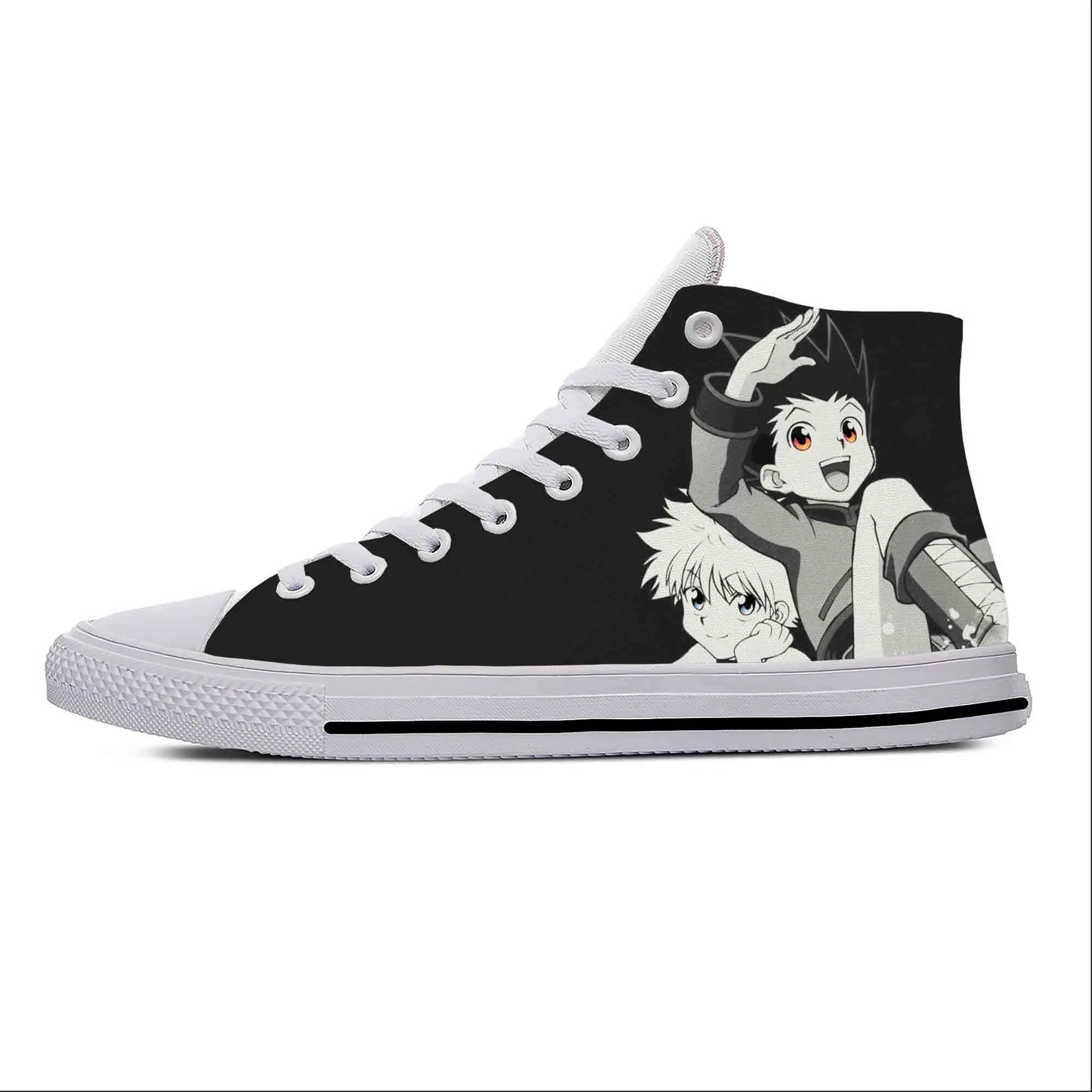 

Лидер продаж, кроссовки Killua Zoldyck Hunter X Hunter Аниме доска, мультяшная повседневная обувь, дышащие мужские и женские высокие легкие кроссовки