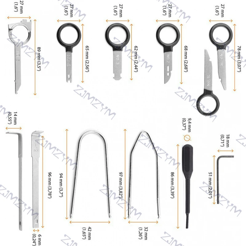 Автомобильный Универсальный Набор инструментов для снятия CD-проигрывателя