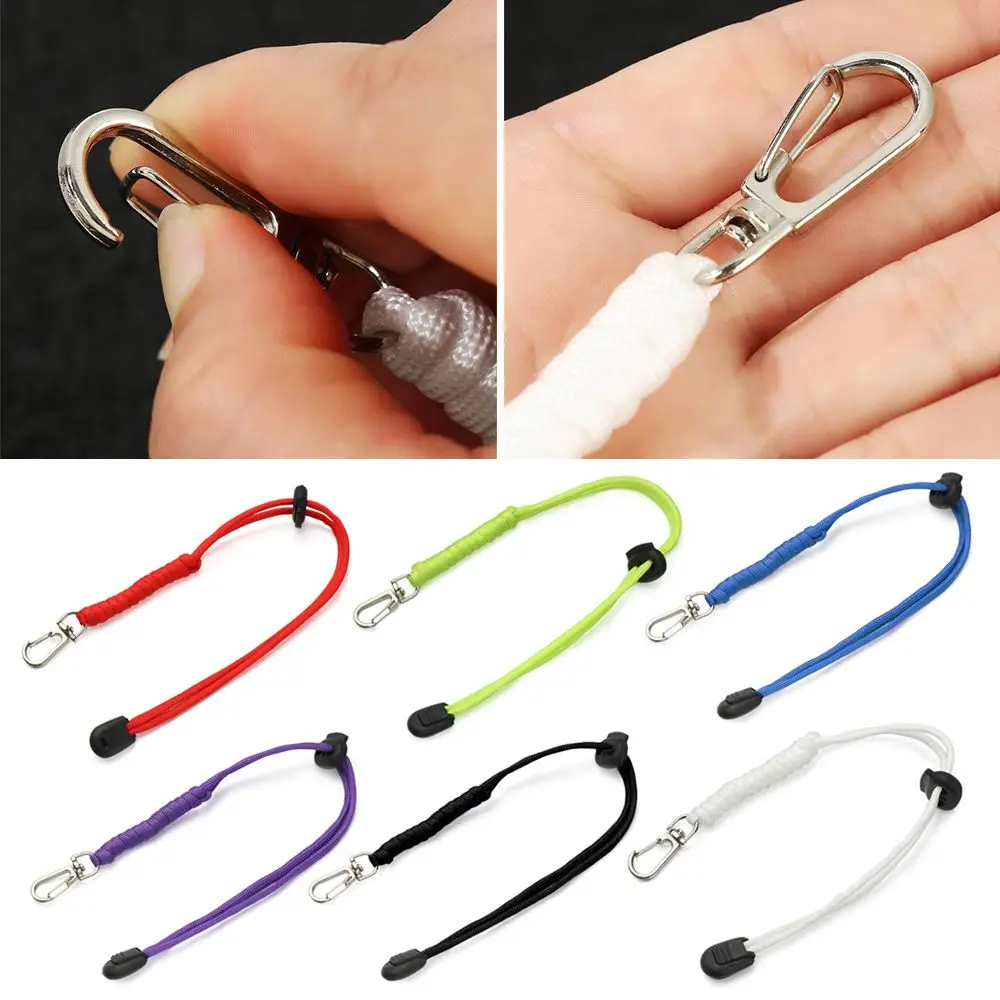 

Anti-lost Paracord Keychain Lanyard Rotatable Buckle Self-Defense Emergency Survival Backpack Key Ring Flashlight Rope