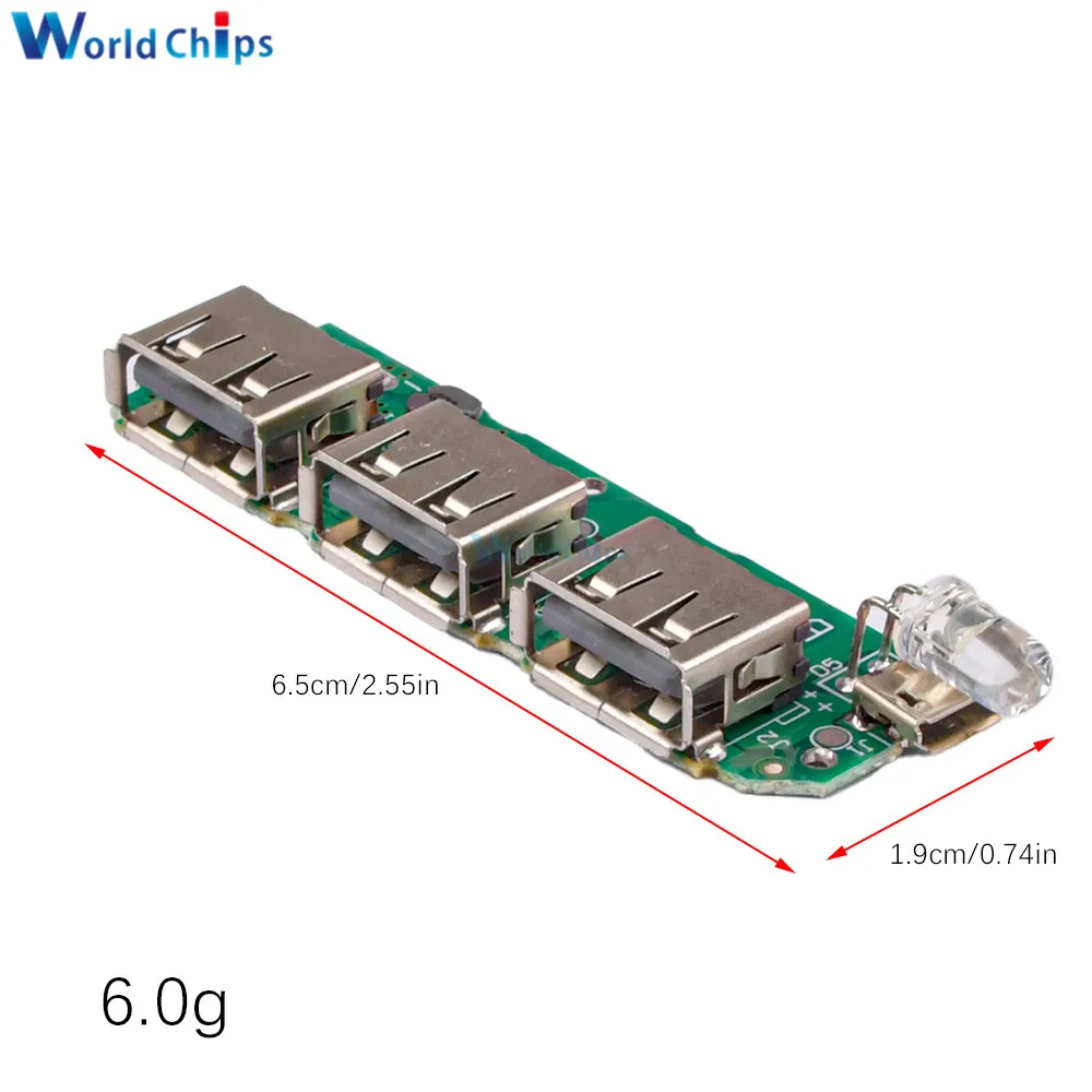 3 USB 18650 модуль зарядки литиевой батареи в литр 5 1 а усилитель литий-ионной Lipo