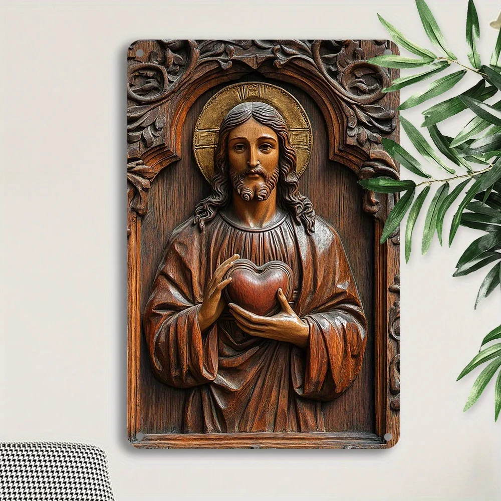 Оловянные вывески в стиле ретро на тему Иисуса для декора дома и бара