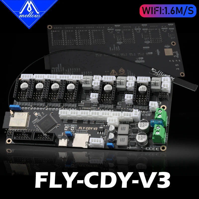 

Mellow 32bit FLY-CDY V3 Wifi плата управления Reprap & Marlin & Klipper прошивка для TMC2209 Ender 3 Blv Duet2 3D принтера
