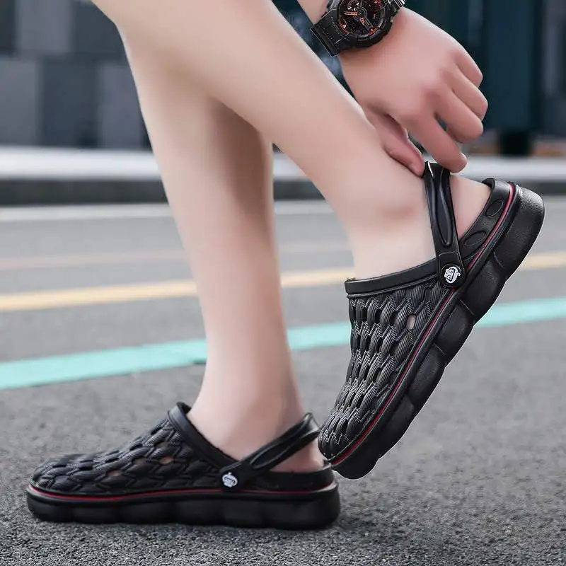 

Summer Man Sandals Couple Luxury Shoe Massive Sole Platform Sandal New Summer Slipper Grey Tennis Height Increasing Air Health