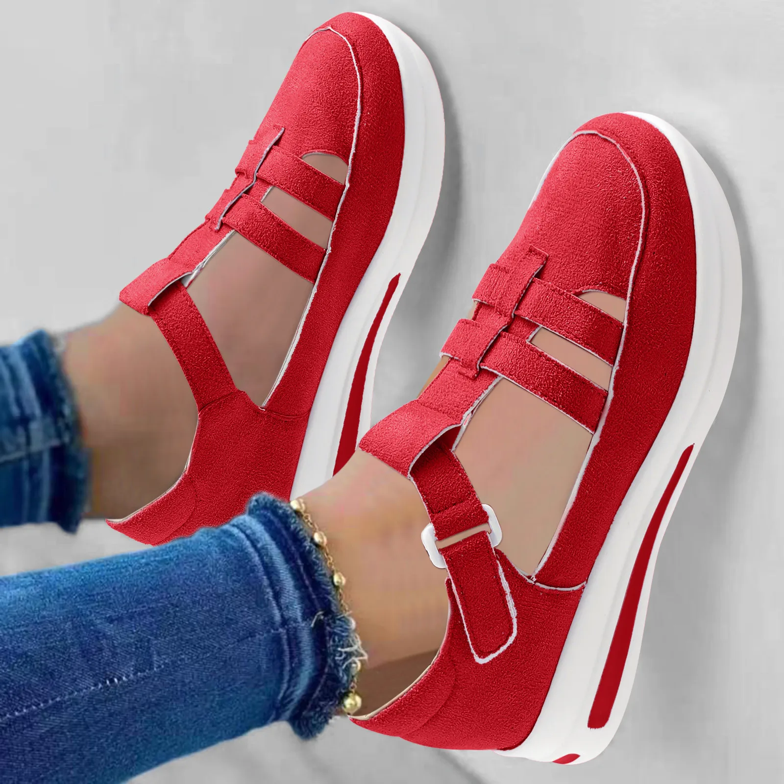 

Women Sneakers 2023 Summer New Breathable Mesh Wedge Platform Casual Sport Shoes Non Slip Lady Vulcanize Shoes Female Zapatillas