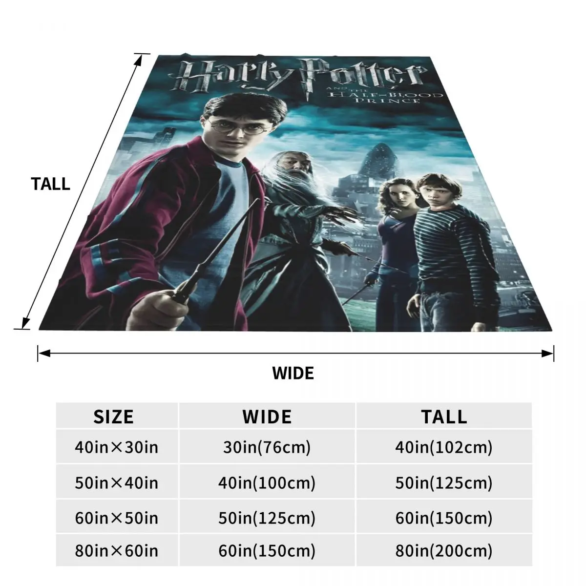 Одеяло из фильма H-HARRY P-POTTER фэнтезийное литературное романы фланелевое одеяло для