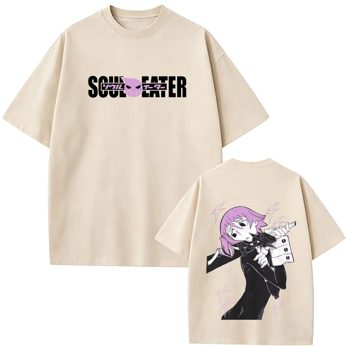 Футболка с графическим принтом Anime Soul Eater Crona, мужская одежда, винтажная уличная одежда в стиле манга, мужская модная повседневная футболка оверсайз с круглым вырезом (art.: 3920dafd57ffc) - 3920dafd57ffc