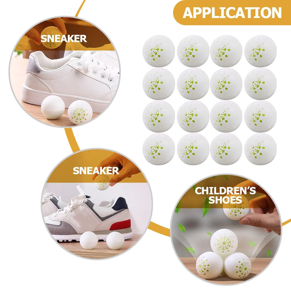 

30 Pcs Supplies Balls Shoes Plastic Sneaker Deodorizer Plug Air Fresheners Home Airfreshener's Deodorant Smell Remover