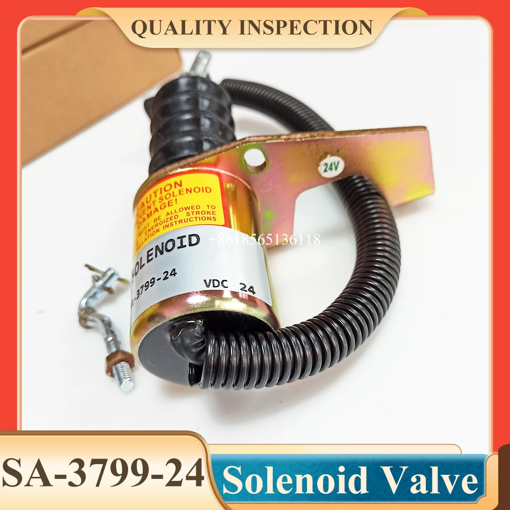 SA-3799-24 Электромагнитный клапан отключения подачи топлива 24 В установленный