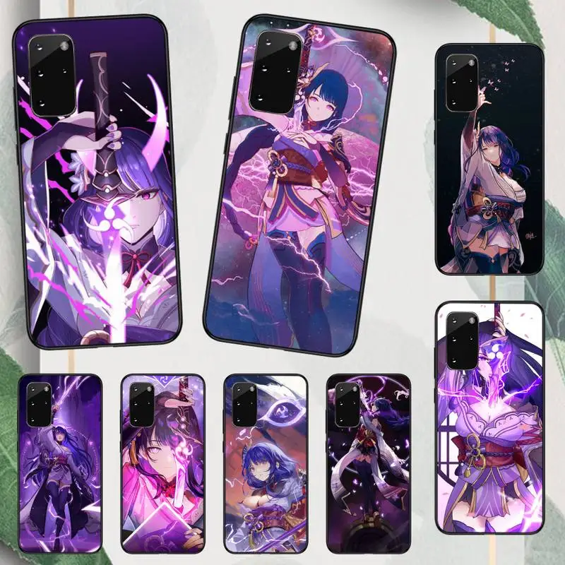 

Genshin Impact Raiden Shogun Phone Case For Samsung galaxy A S note 10 12 20 32 40 50 51 52 70 71 72 21 fe s ultra plus