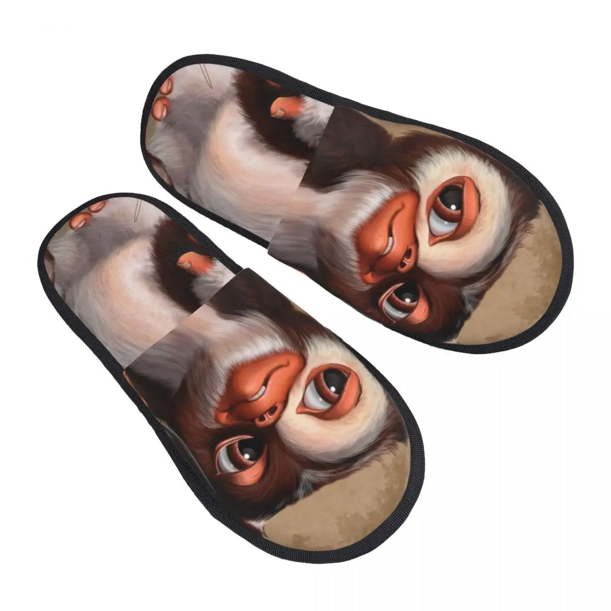 

Gremlins Gizmo Mogwai Guest Slippers for Bedroom Women Custom Print Sci Fi Monster Movie House Slipper