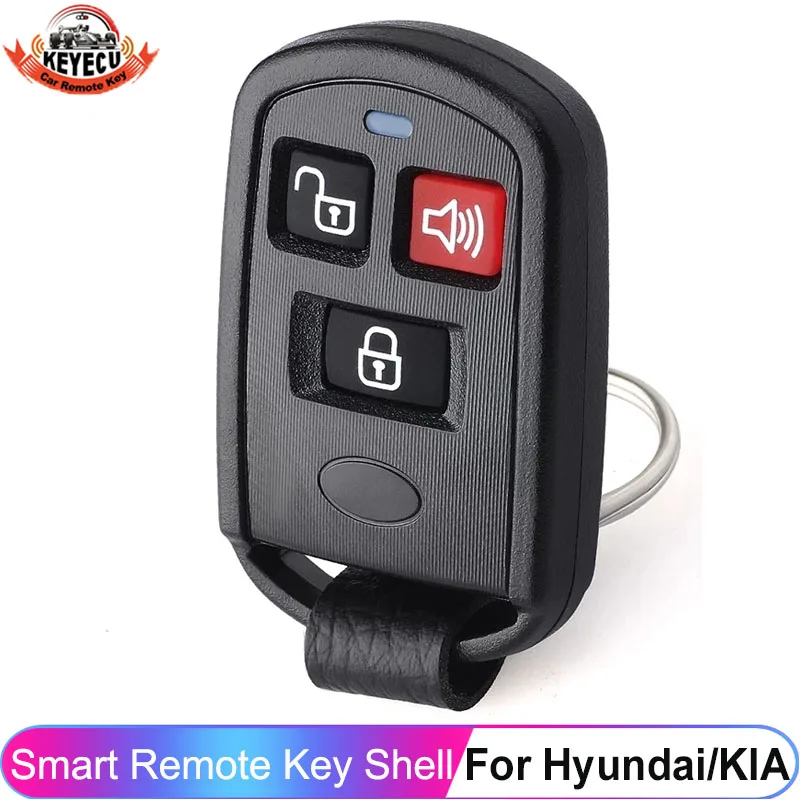 KEYECU 2+1 Button Replacement Remote Key Fob Shell Case Cover For Hyundai Elantra Santa Fe XG300 XG350 KIA Sedona OSLOKA-230T