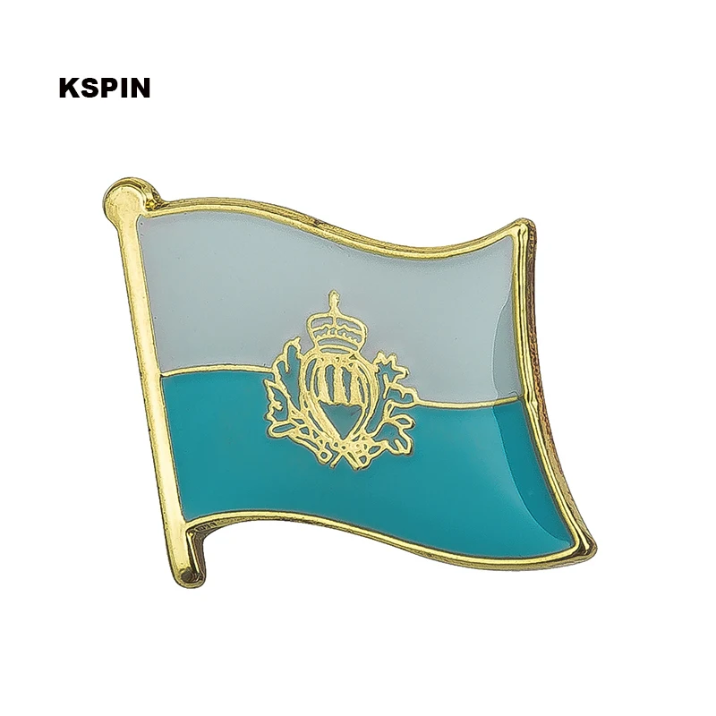 

San Marino Banner Lapel Pin Badges For Clothes In Patches Rozety Papierowe Icon Backpack KS-0161