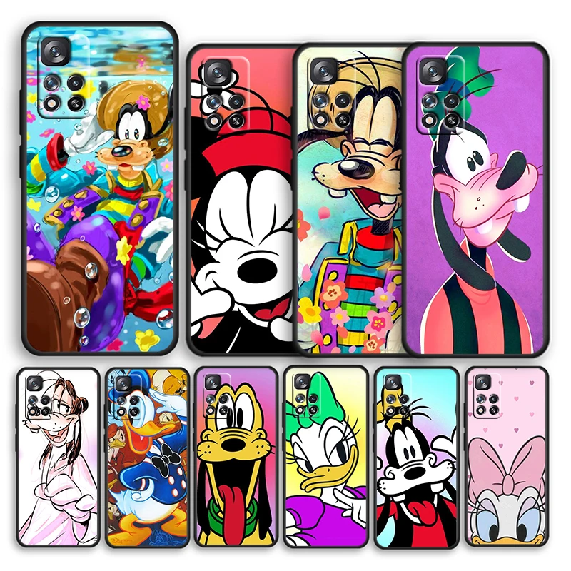 

Goofy Cute Anime For Xiaomi Redmi Note 12 11 11T 10 9 8 7 6 5 Pro 5G 4G Silicone Soft Shockproof Black Phone Case Coque Capa