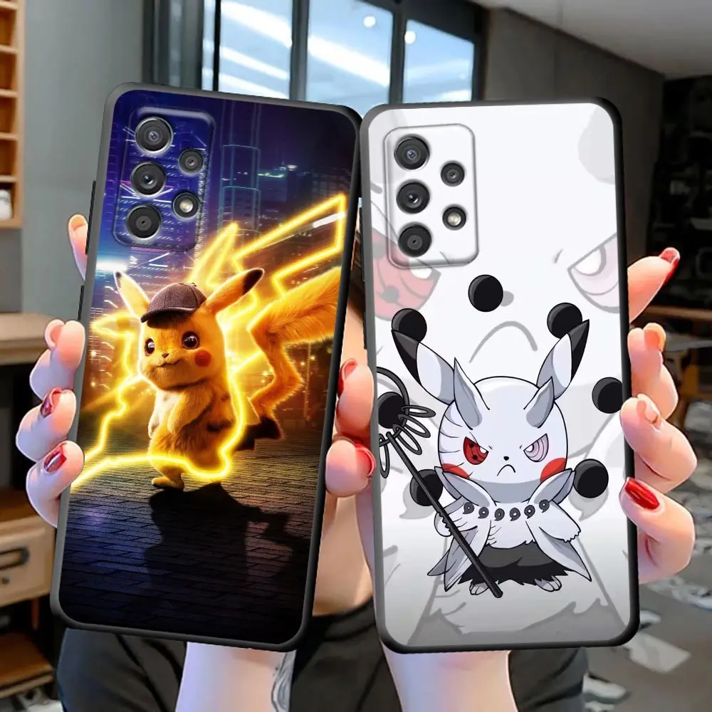 

Funda Coque Case for Samsung S22 S21 S20 S23 S8 S9 S10 Lite FE Plus Ultra 4G 5G Case Capa Para Cover Pokemon P-Pikachu-G-Gengar